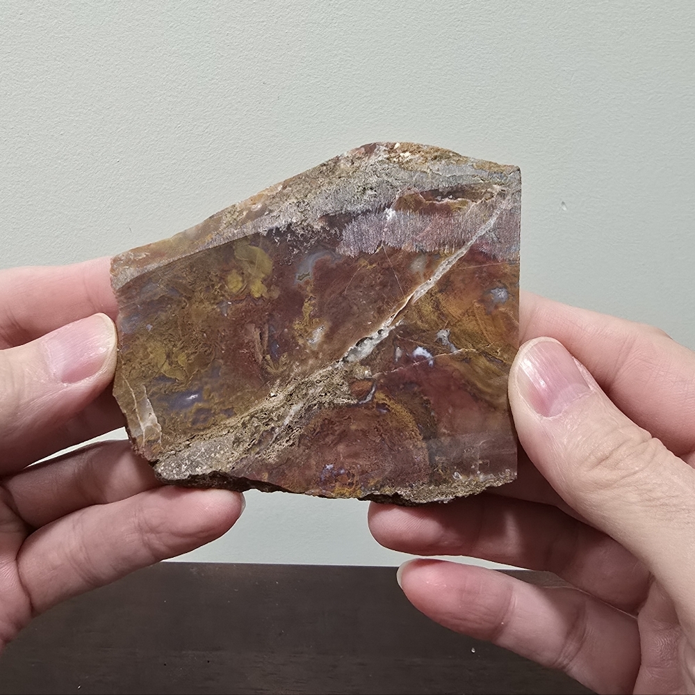 Red Moss Agate Crystal Slab